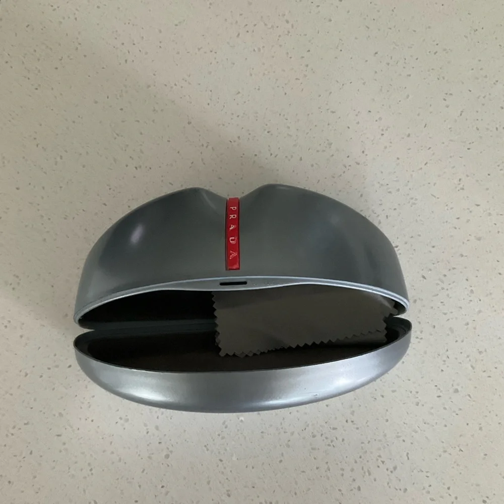 Prada Silver sunglasses case